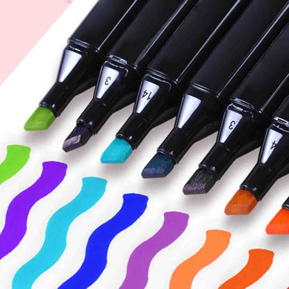 Marcadores Colores Artistas x80 Double Tip Base Alcohol