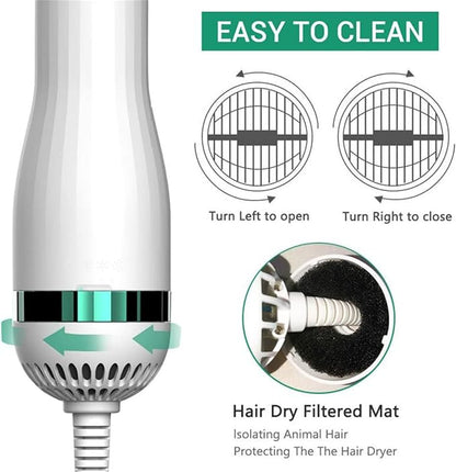 CEPILLO Y SECADOR DE MASCOTAS 2 EN 1