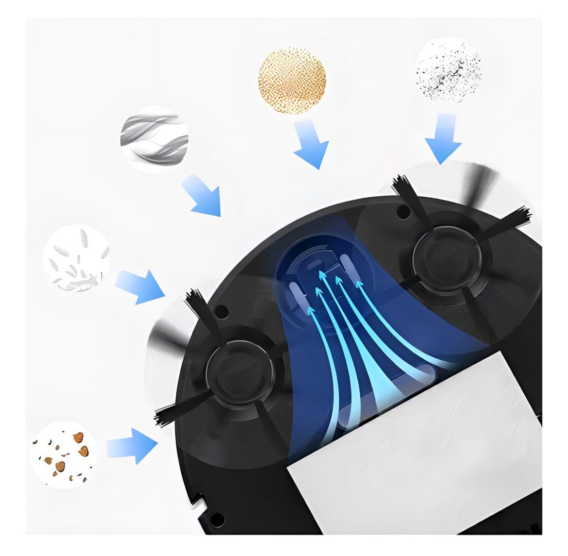 Robot Aspiradora Inteligente 3 En 1