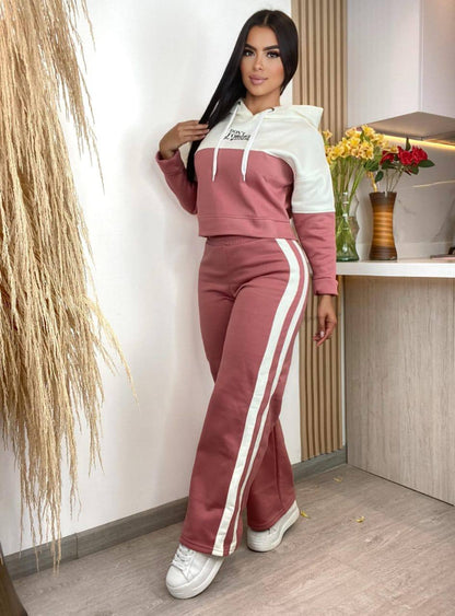 Conjunto de sudadera oversize invierno