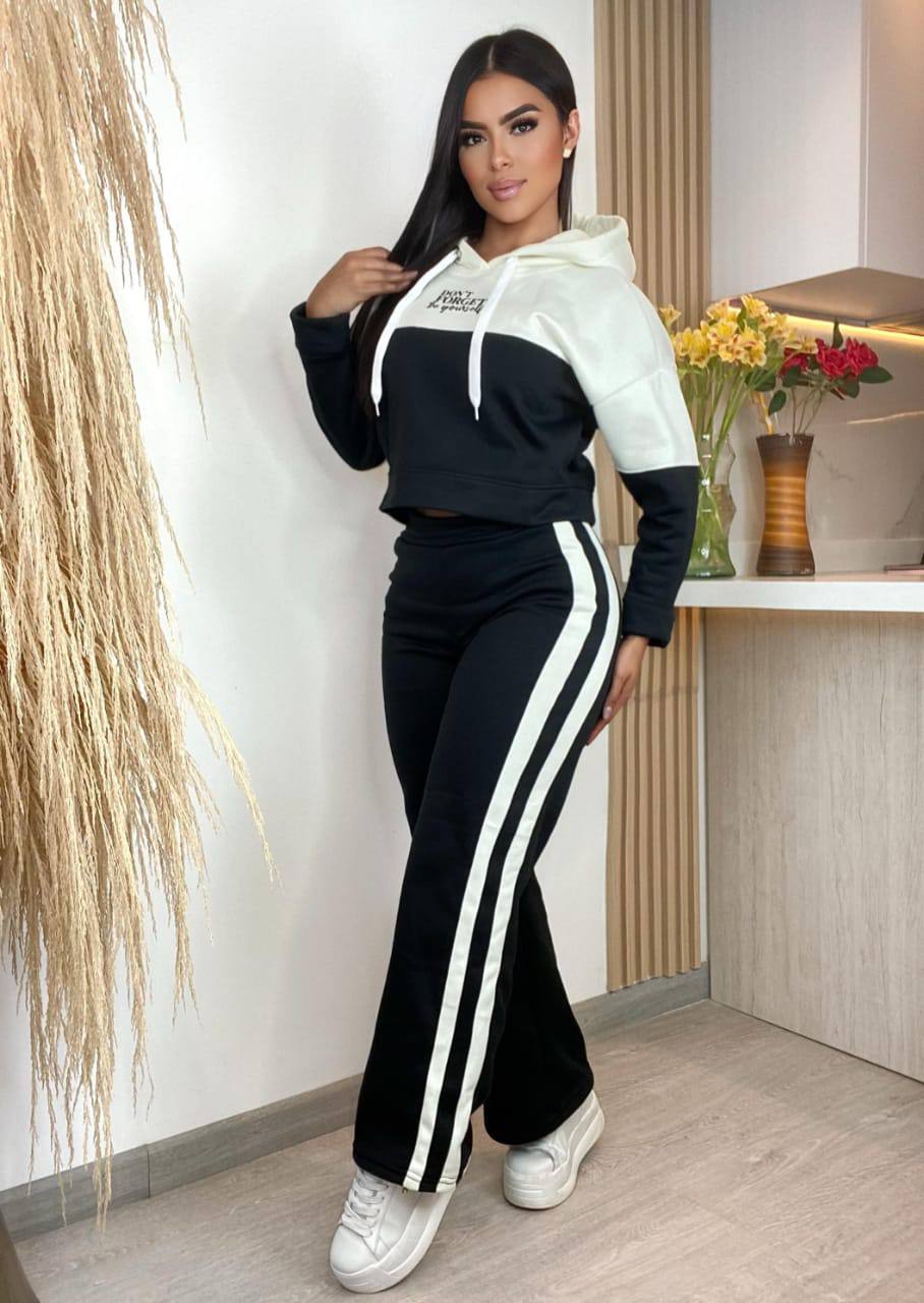 Conjunto de sudadera oversize invierno