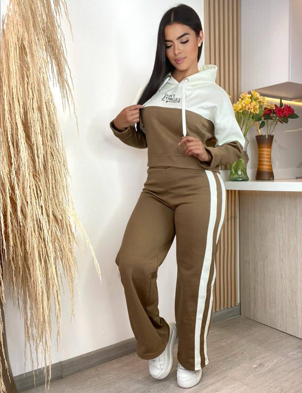 Conjunto de sudadera oversize invierno