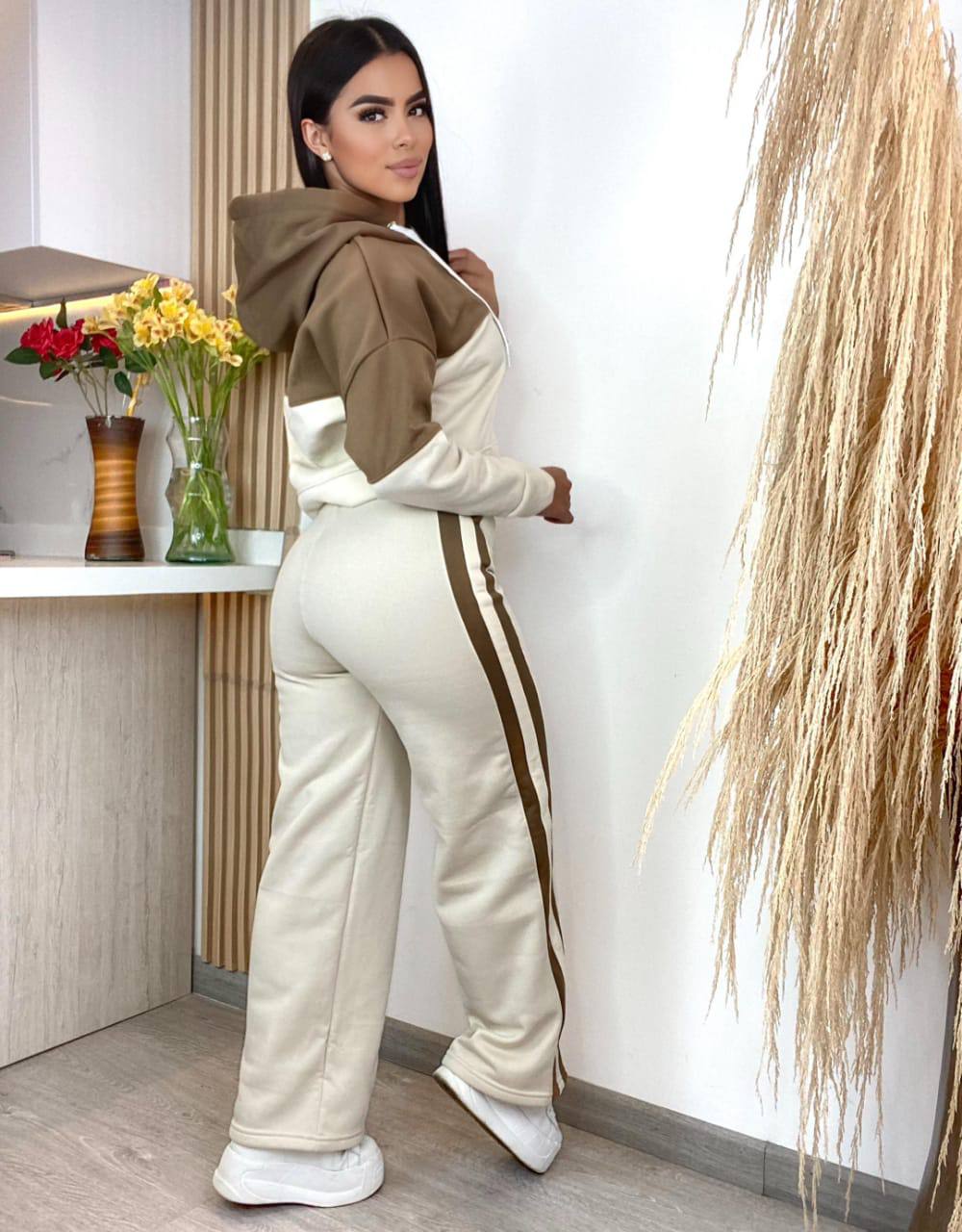 Conjunto de sudadera oversize invierno