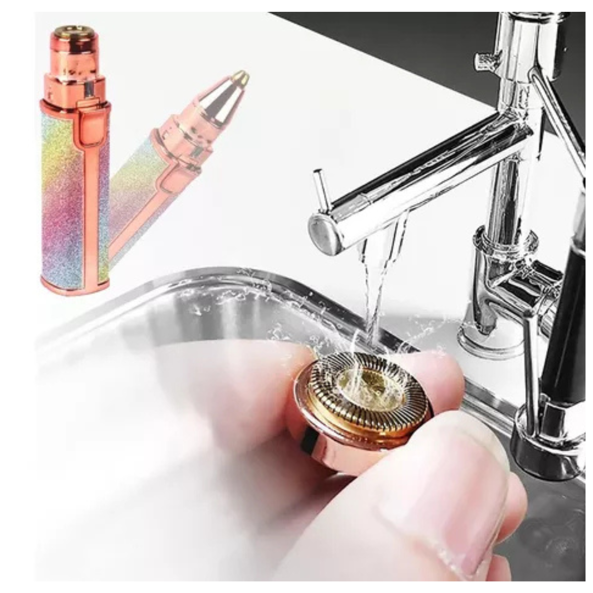 Depiladora de Precisión Facial Arcoíris