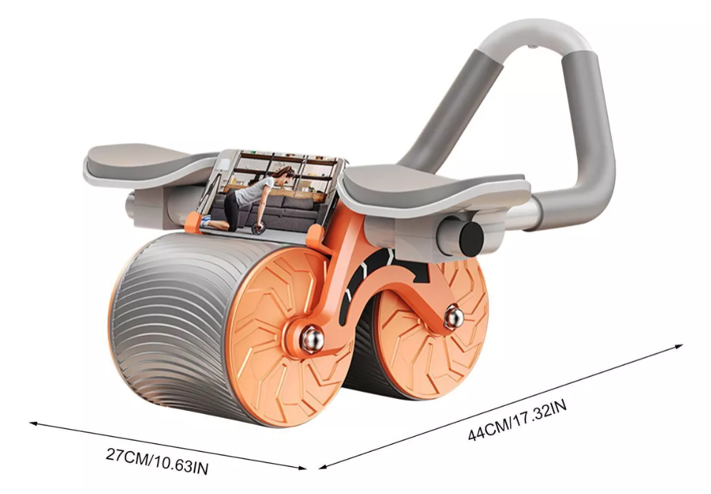 Combo Rueda Abdominal Doble Masajeador 2 en 1