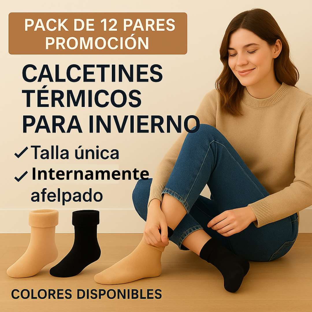 Calcetines Térmicos Polar Pack X12+ + Envió gratis ! 🌟