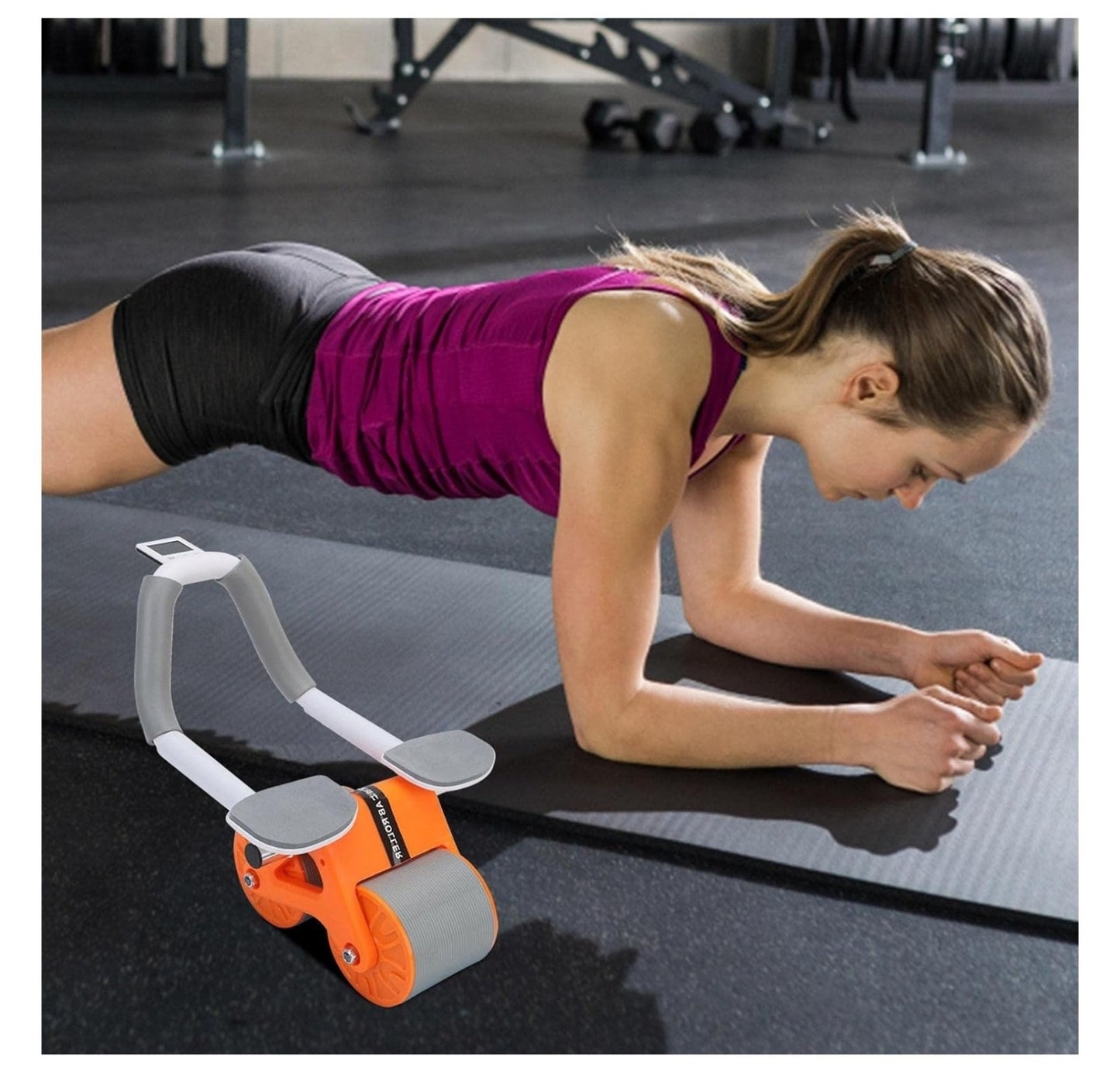 Combo Rueda Abdominal Doble Masajeador 2 en 1