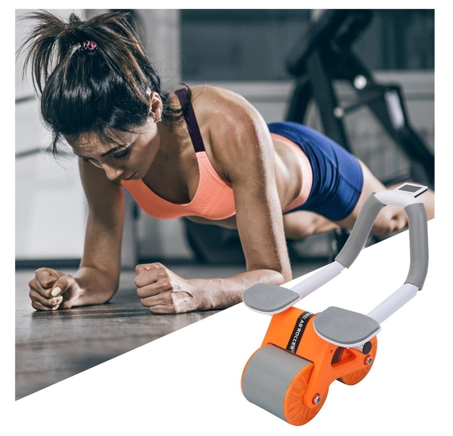 Combo Rueda Abdominal Doble Masajeador 2 en 1