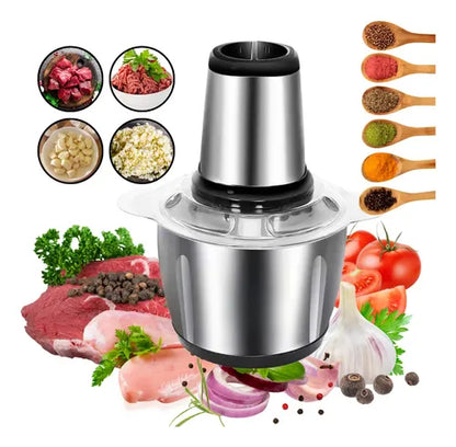 Picador Eléctrico de Acero Inoxidable