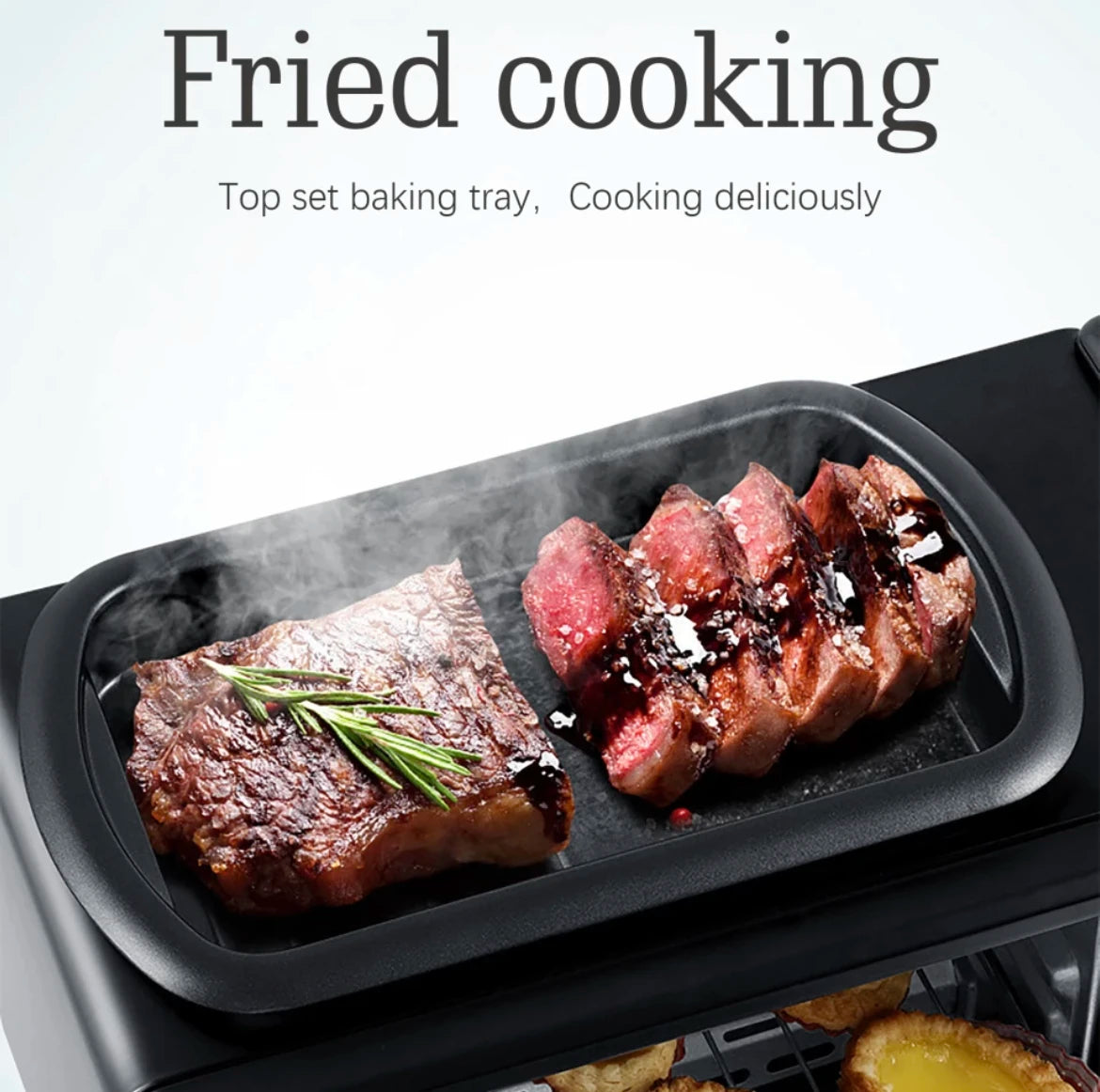 HORNO ELÉCTRICO CAFETERA FREIDORA 3 EN 1