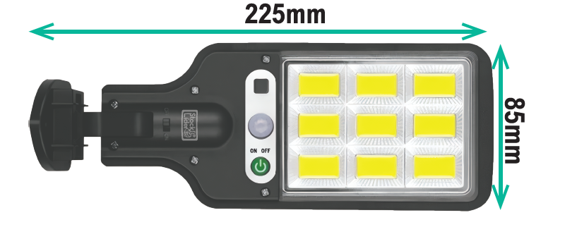 Farola solar 108 LED COB