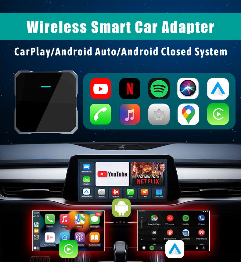 CarPlay Sin Cable Vehículos Función CarPlay Android & iOS