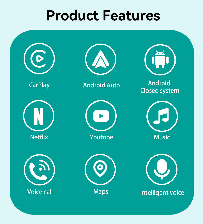 CarPlay Sin Cable Vehículos Función CarPlay Android & iOS