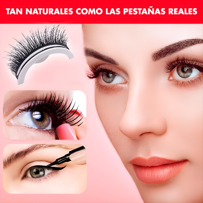 Pestañas Postizas Autoadhesivas Reutilizables - 2ud