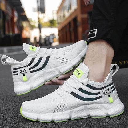 Zapatillas Running Y33 Mesh Transpirable - Blanco