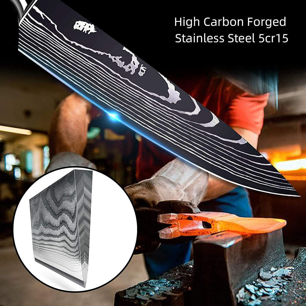 Cuchillo de chef profesional japonés