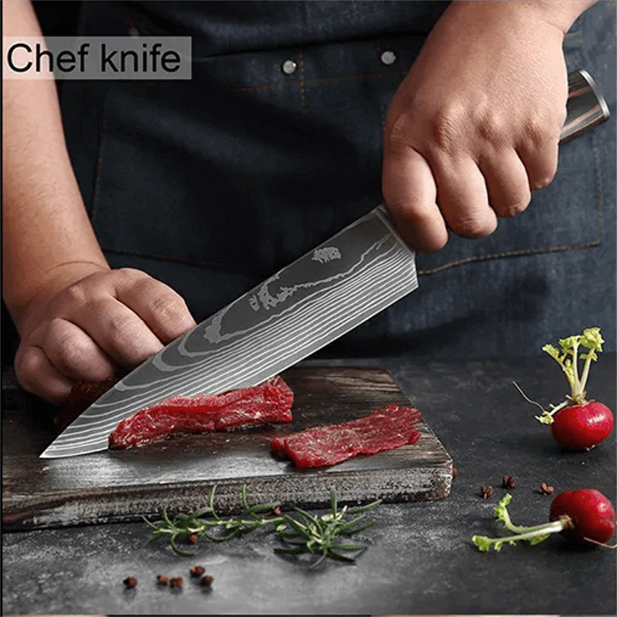 Cuchillo de chef profesional japonés